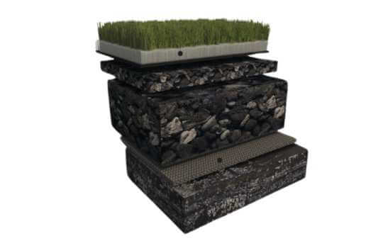 Dig Out Lawn for Artificial Grass Installation - Cross Section for Artificial Grass
